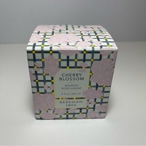 Beekman 1802 New Sealed Cherry Blossom Whipped Goat Milk Body Cream Jar 8 fl oz